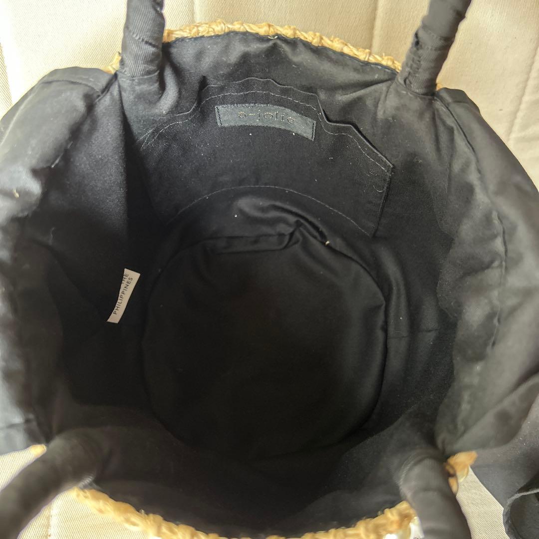 ★新品タグ付★【a-jolie-】アジョリー　かごバッグ　パールサングラス