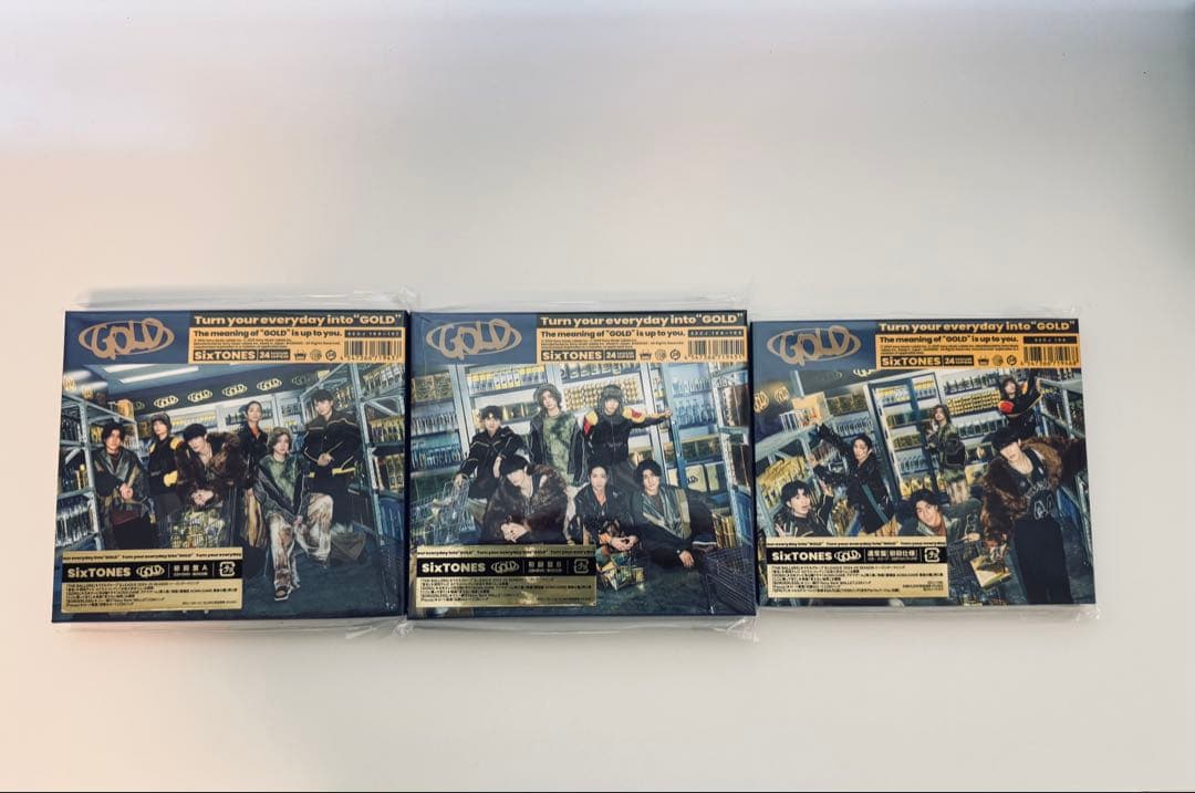 【即購入可】SixTONES GOLD 3形態