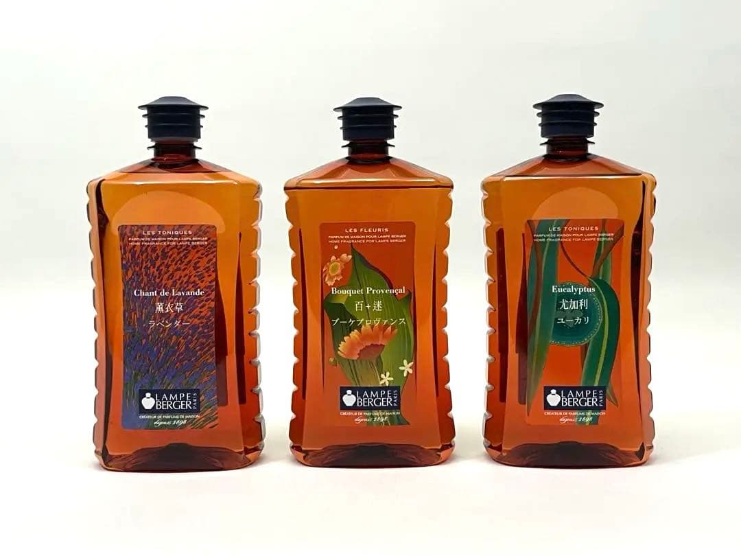 新品未開封★ランプベルジェ・オイル３本　ラベンダー　ブーケプロヴァンス　ユーカリ