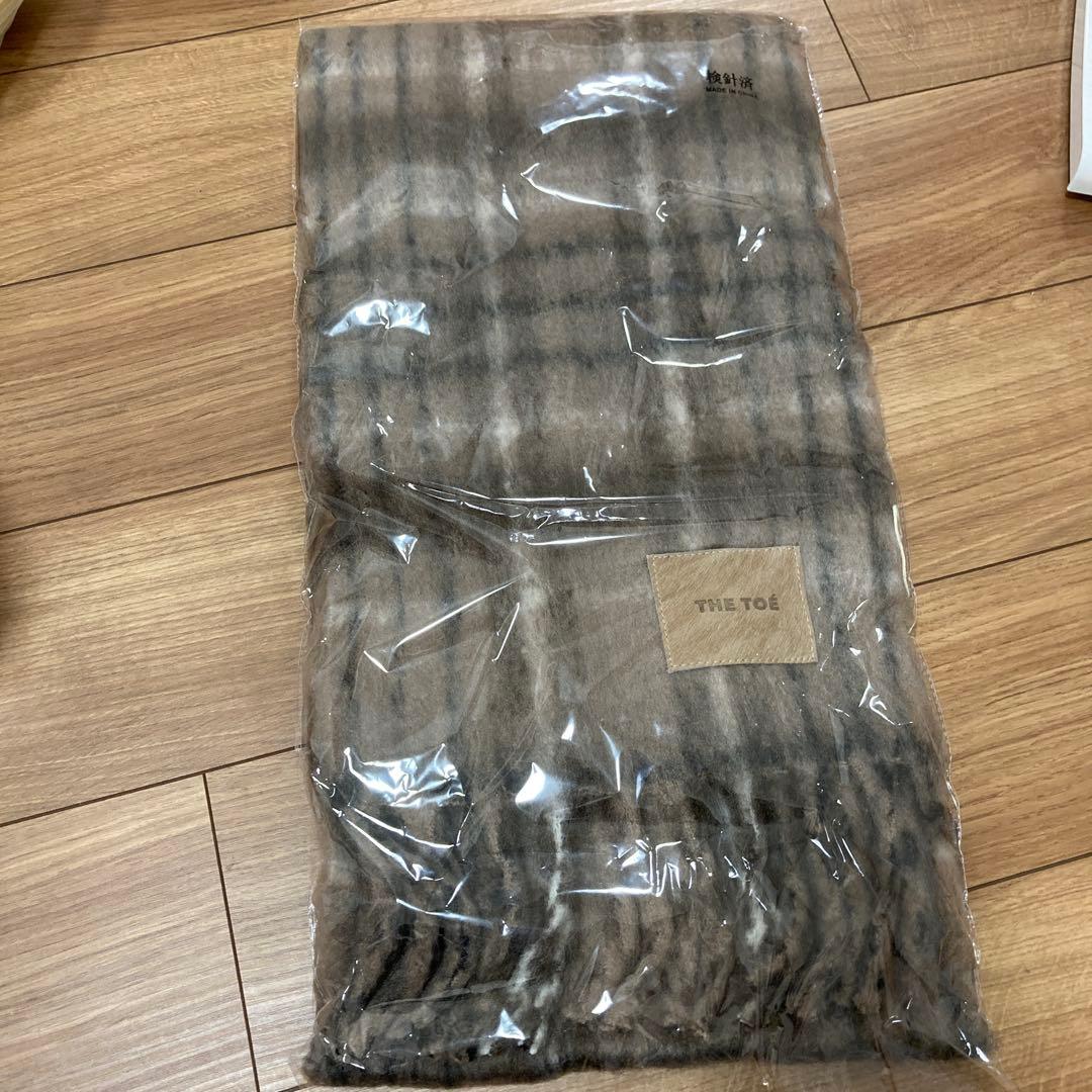 【新品未使用】 thetoe マフラー ブラウン