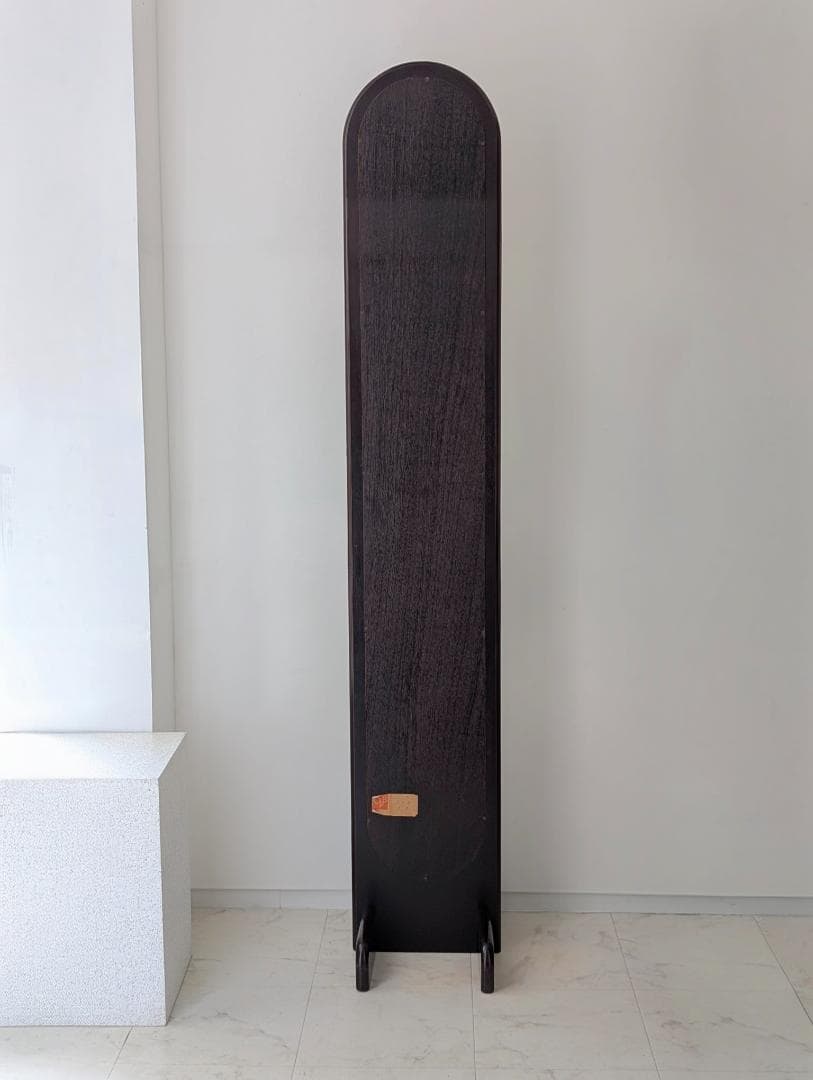 ビンテージ ウッド スタンドミラー 木製 姿見 ブナ 無垢材 ダークブラウン