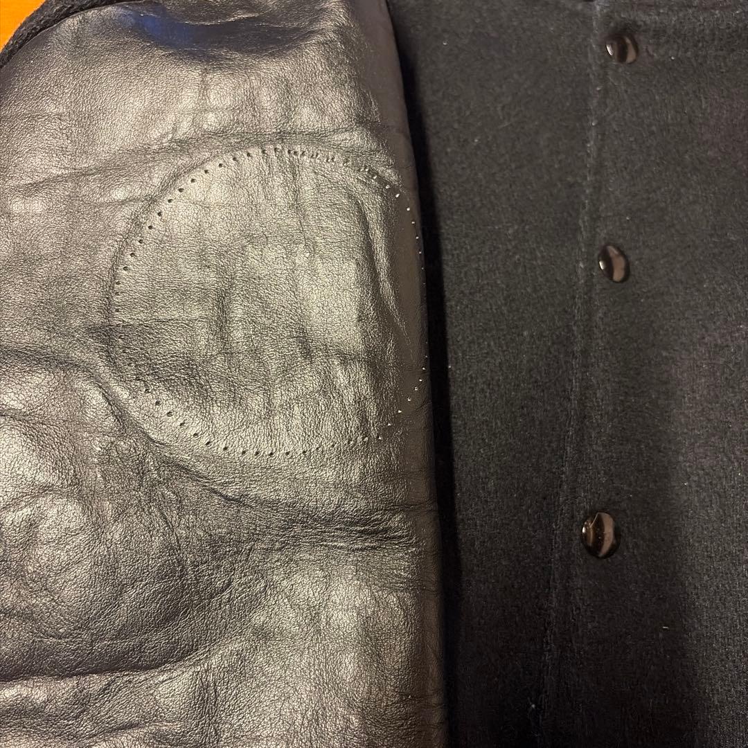 キャッチボール レザー スタジャン ブラック/イエロー