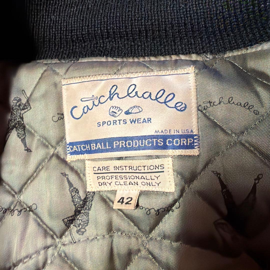 キャッチボール レザー スタジャン ブラック/イエロー