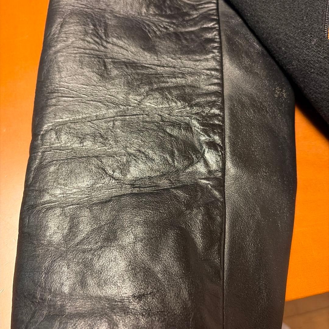 キャッチボール レザー スタジャン ブラック/イエロー