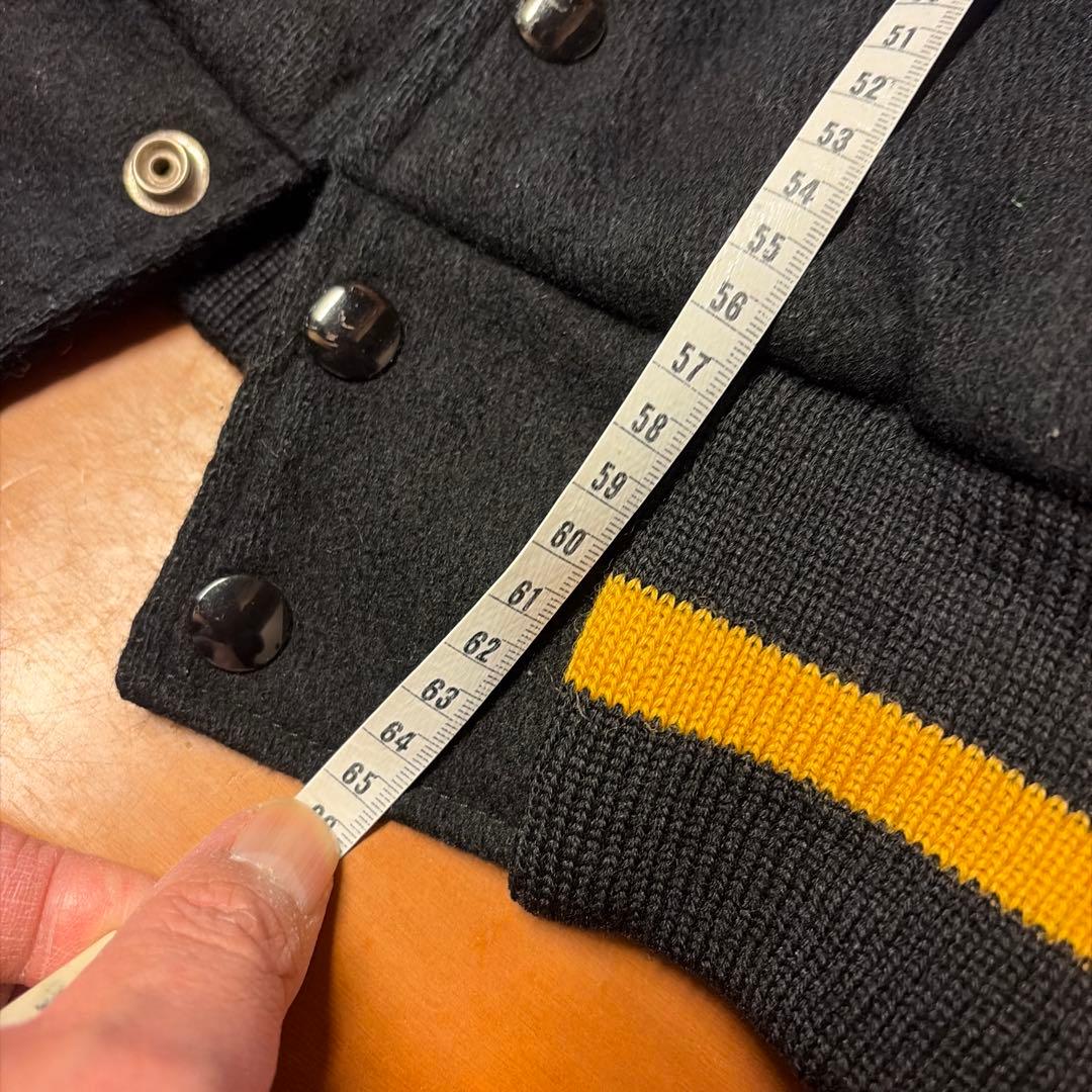 キャッチボール レザー スタジャン ブラック/イエロー