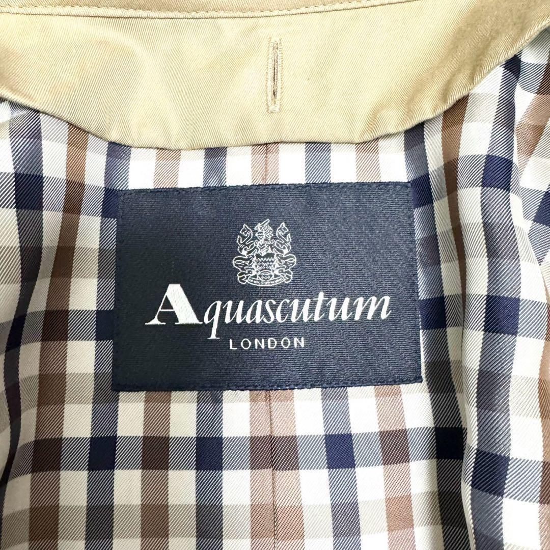 タグ付✨ アクアスキュータム ジョンストンズ ライナー付 トレンチコート M