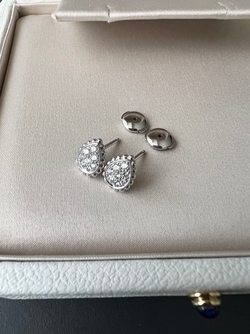 【美品☆Boucheron】セルパンボエム スタッズイヤリングWG