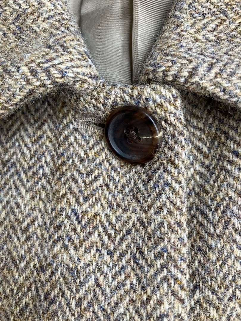 マーガレットハウエル × ハリスツイード コラボ　ロングコート　ヘリンボーン