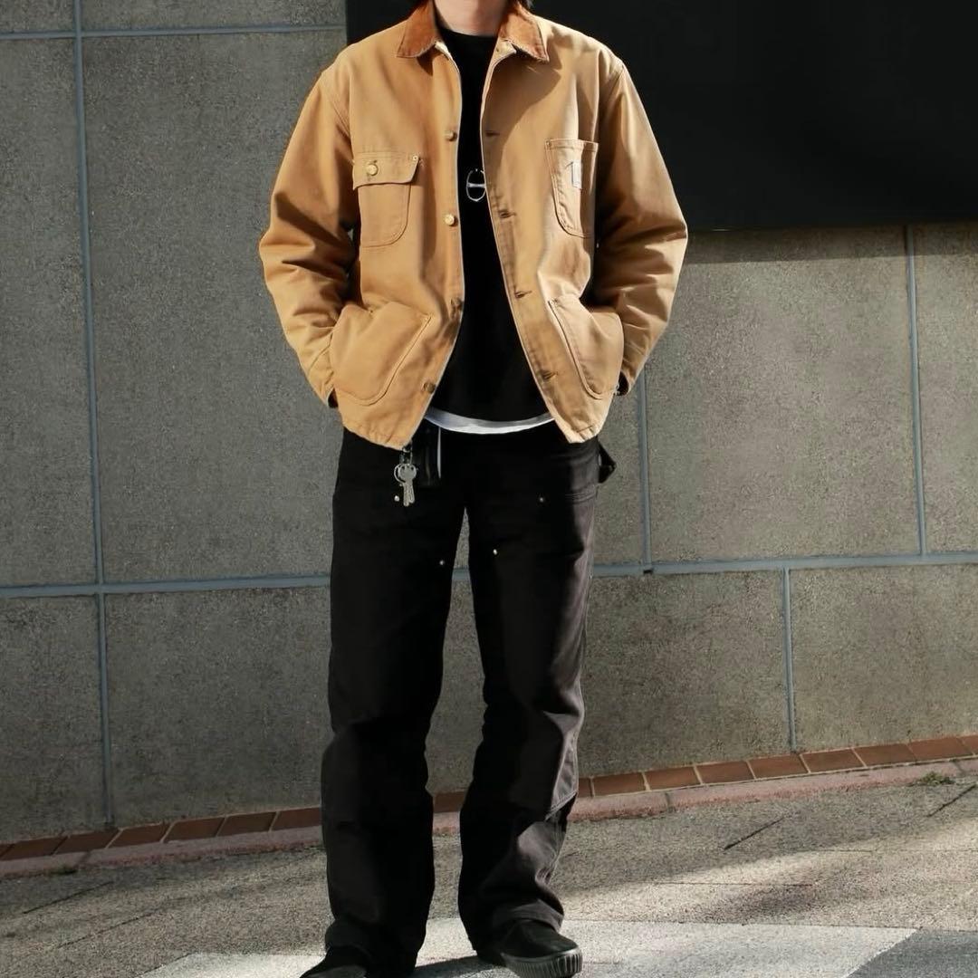 星タグUSA製80s カーハート チョアコート 希少サイズ40 極上