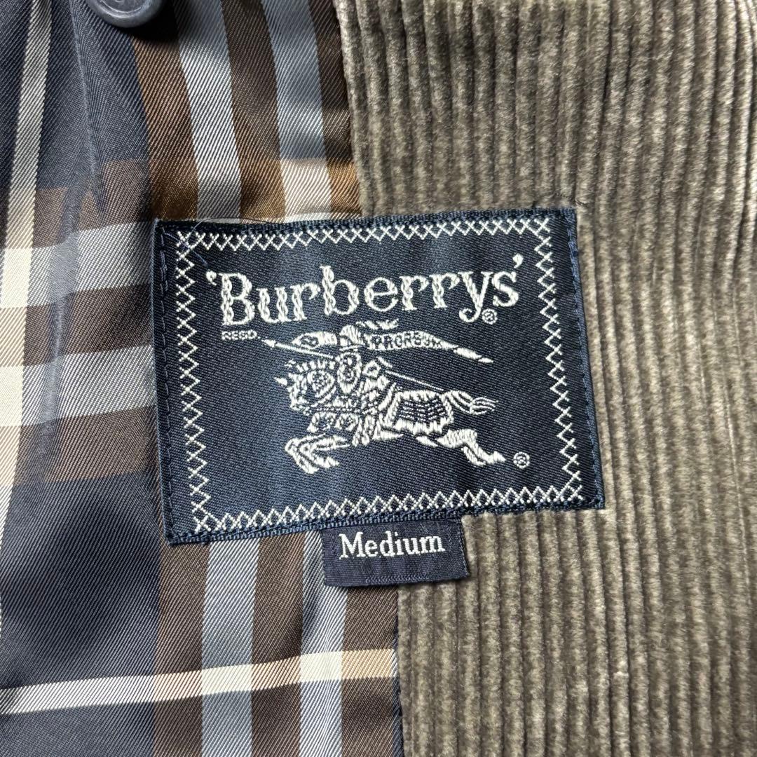 80s Burberry's バーバリー コーデュロイ 太畝 ハーフコート