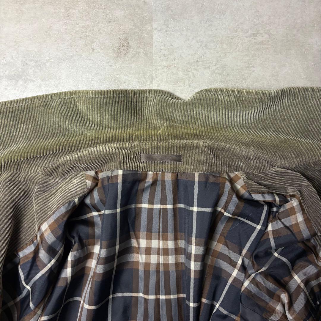 80s Burberry's バーバリー コーデュロイ 太畝 ハーフコート