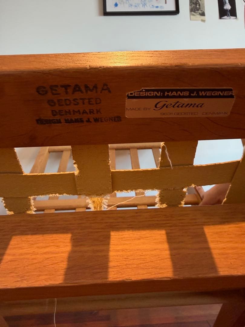 GE375ハンス•J•ウェグナーGETAMA ハイバックソファ　 オーク材