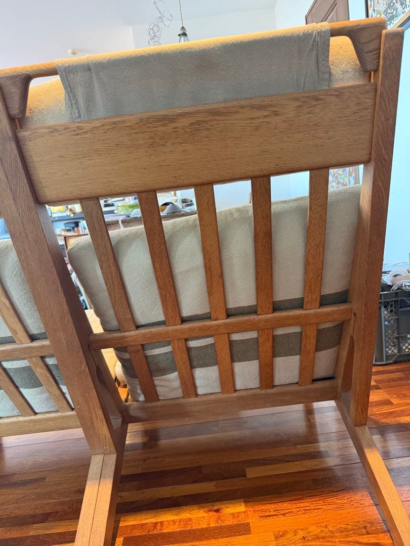 GE375ハンス•J•ウェグナーGETAMA ハイバックソファ　 オーク材