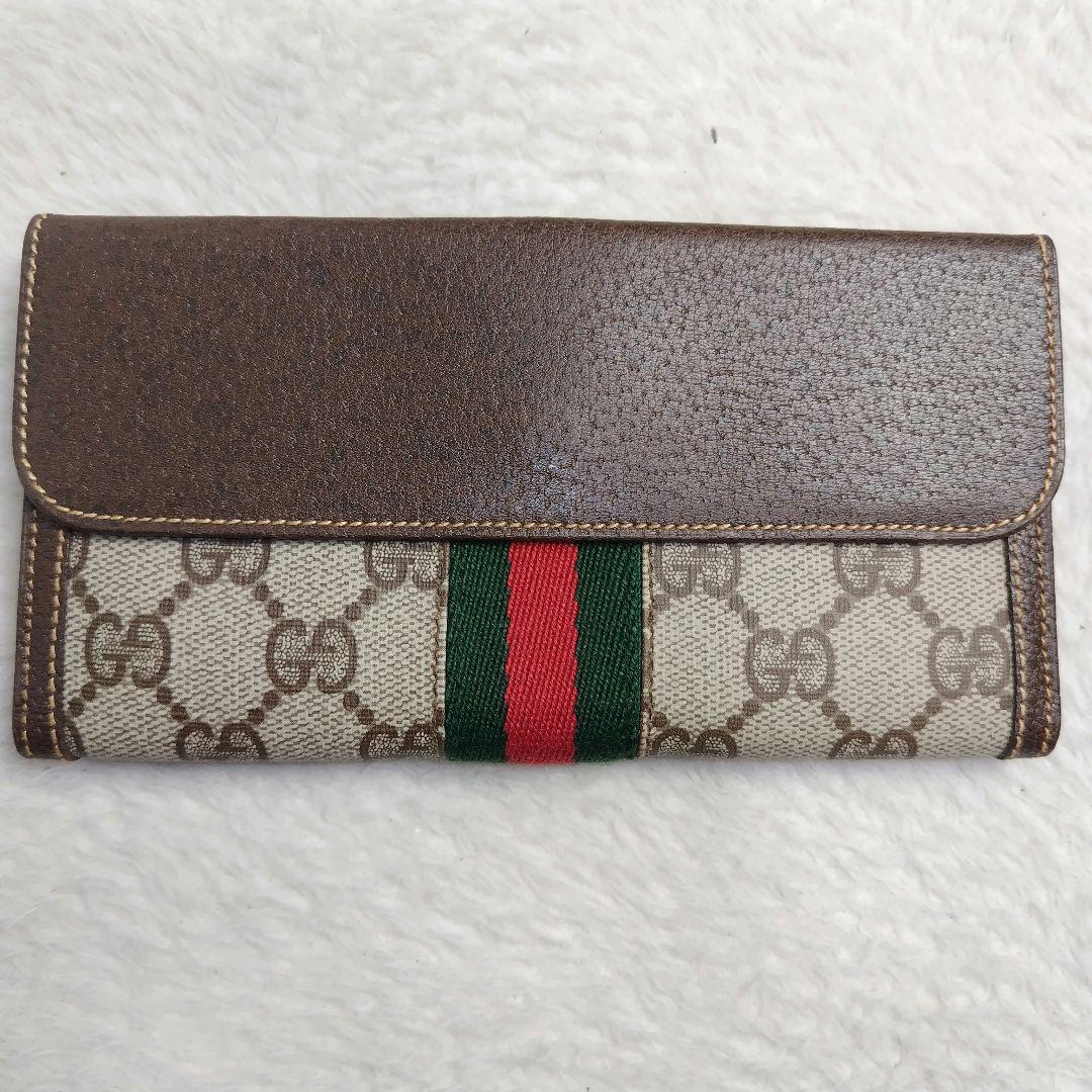 ✨極美品✨GUCCI ヴィンテージ GG柄 シェリーライン 長財布