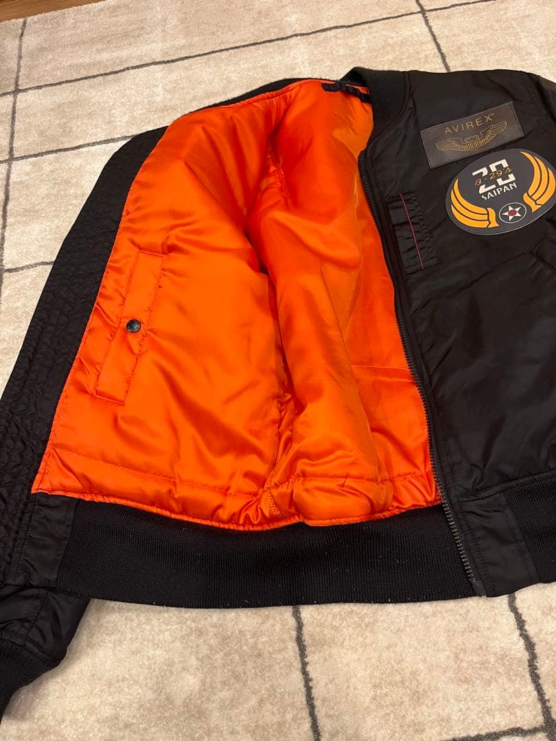 AVIREX MA-1ジャケット Lサイズ パッチ付き
