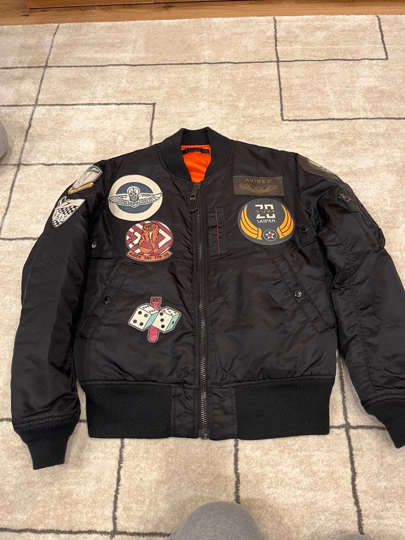 AVIREX MA-1ジャケット Lサイズ パッチ付き