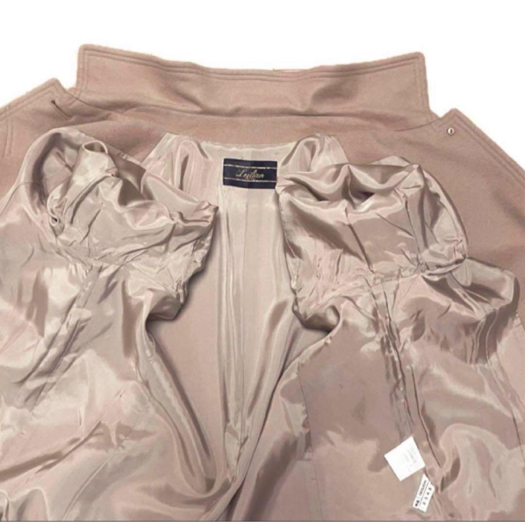 良品　Leilian カシミヤ100% ロングコート　シングルブレスト