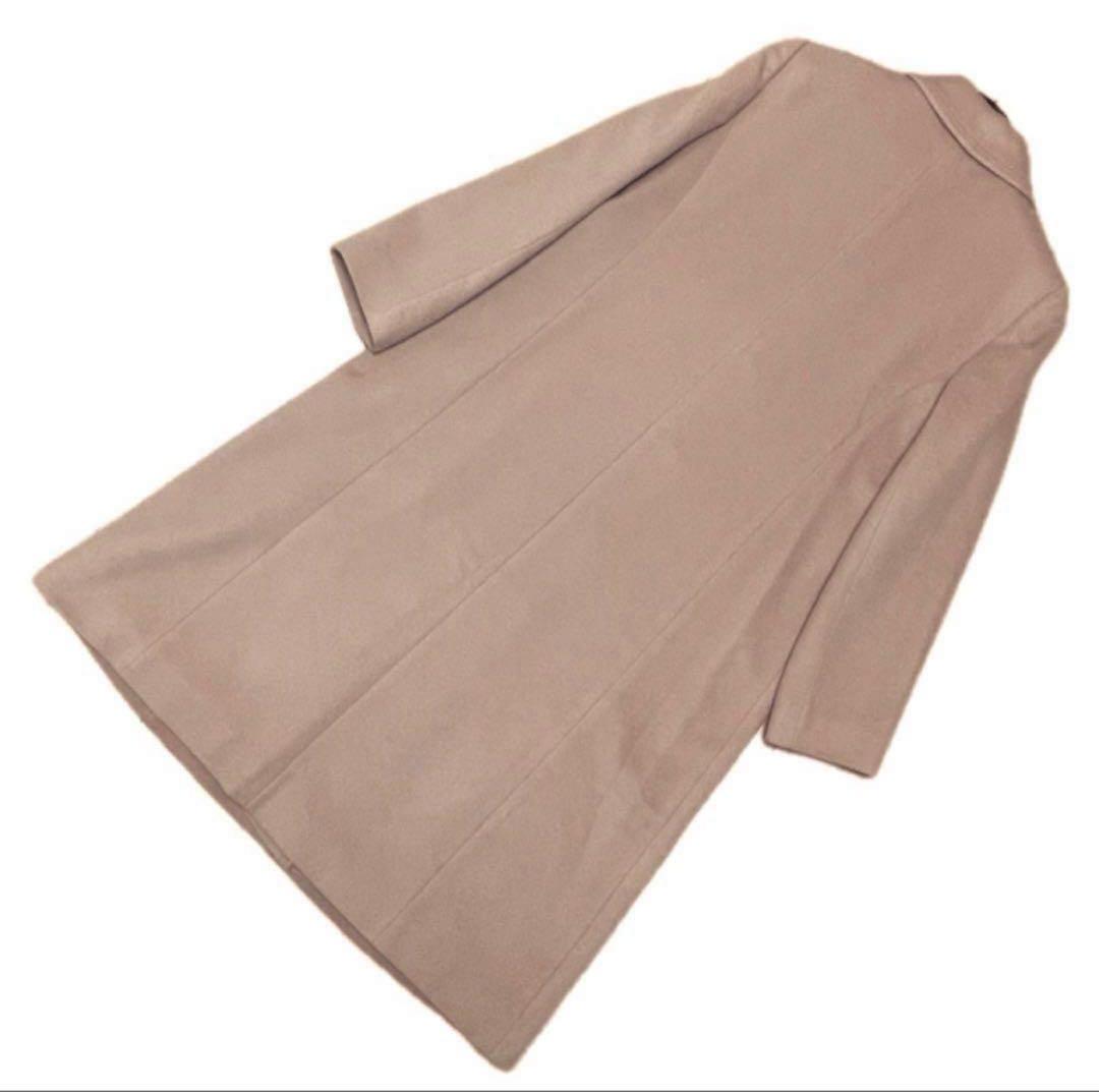 良品　Leilian カシミヤ100% ロングコート　シングルブレスト