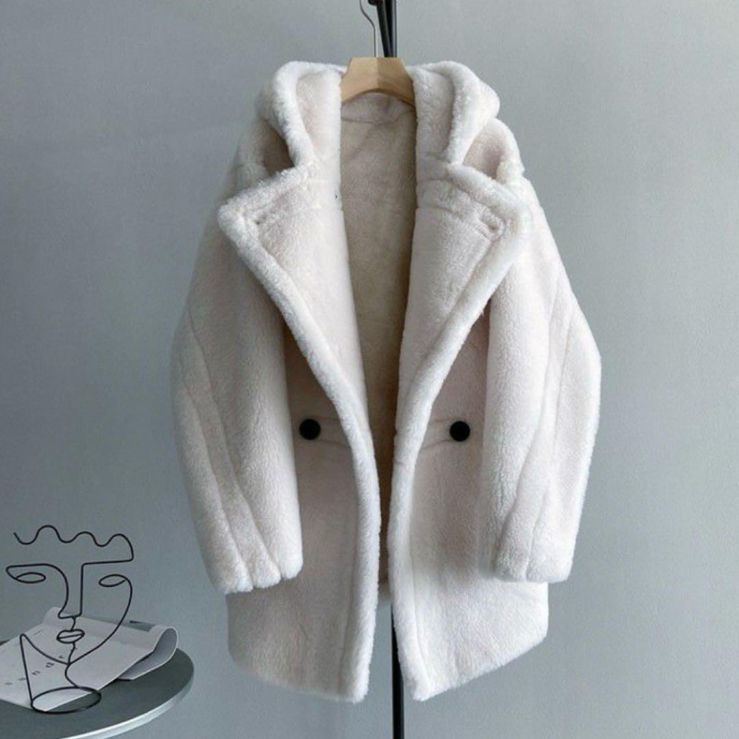 新品未使用 LiLiRena テディコート フードコート ホワイト