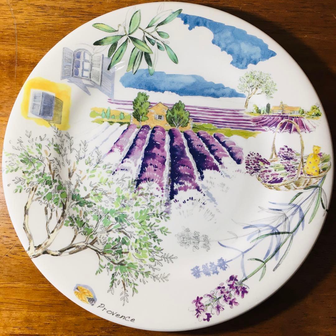 【人気】Gien フランス　ジアン窯　プロヴァンス Provence 4枚セット