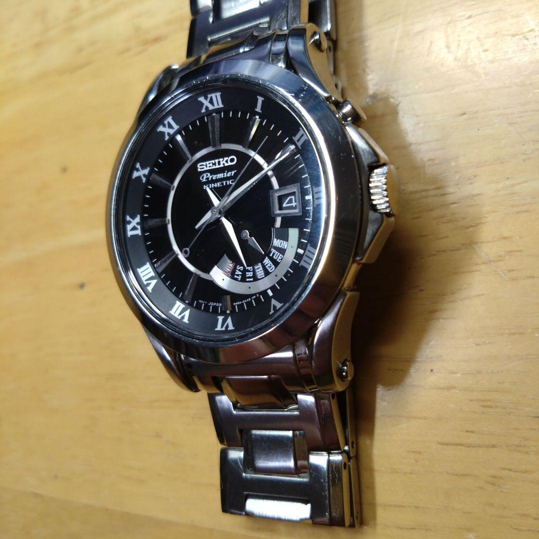 SEIKO KINETIC Premier 5M54-0AA0【二次電池交換済】