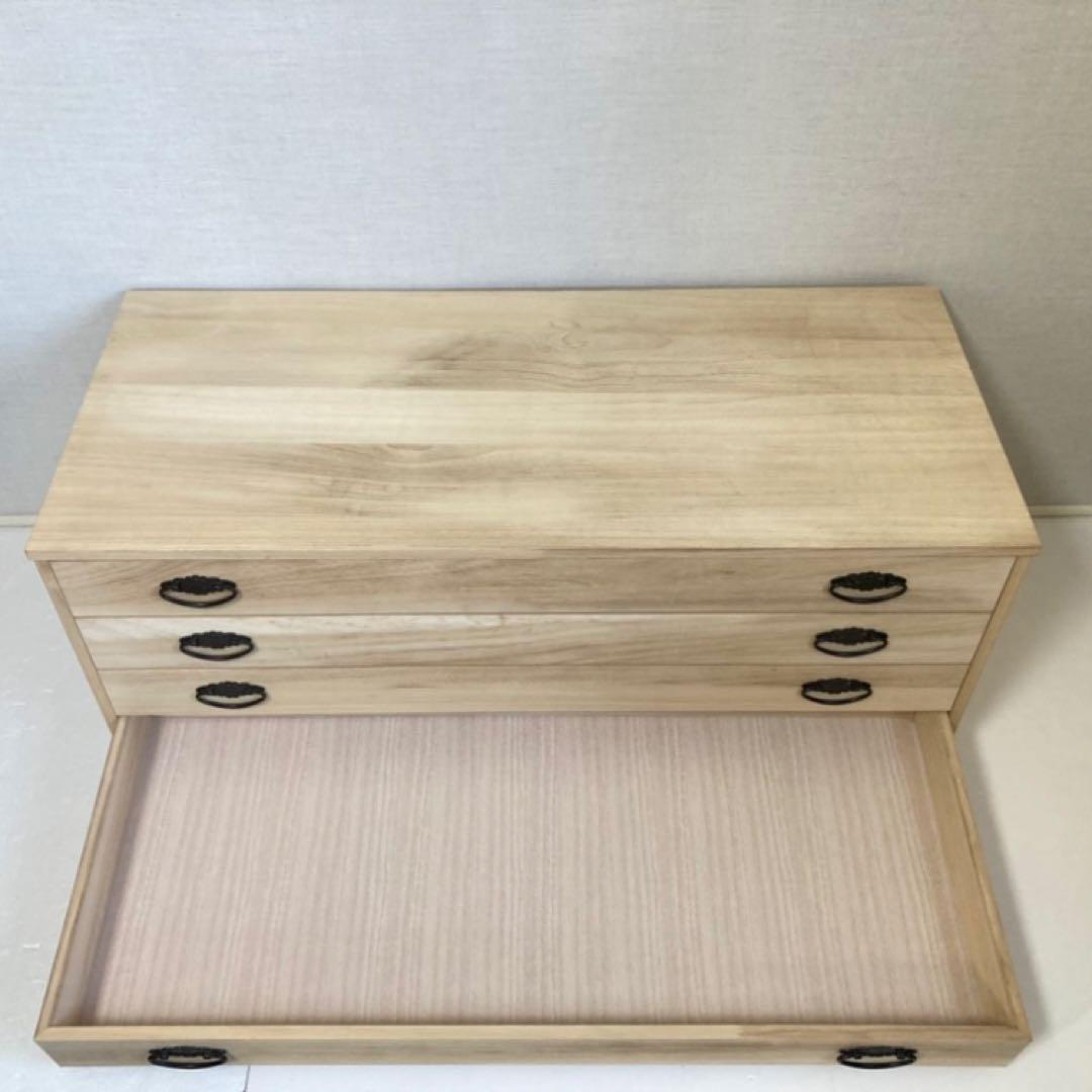 桐 引き出し 箪笥 衣装 ケース チェスト ４段 収納 和風 着物 衣類 木製