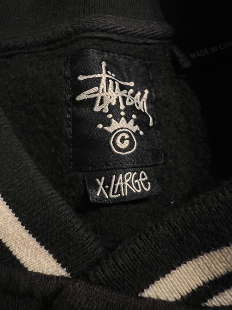 00s old stussy vintage スタジャン 人気ロゴ ブルゾン