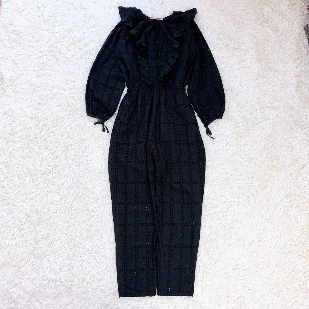 VIOLETTE ROOM バイオレットルーム レースオールインワン　ブラック