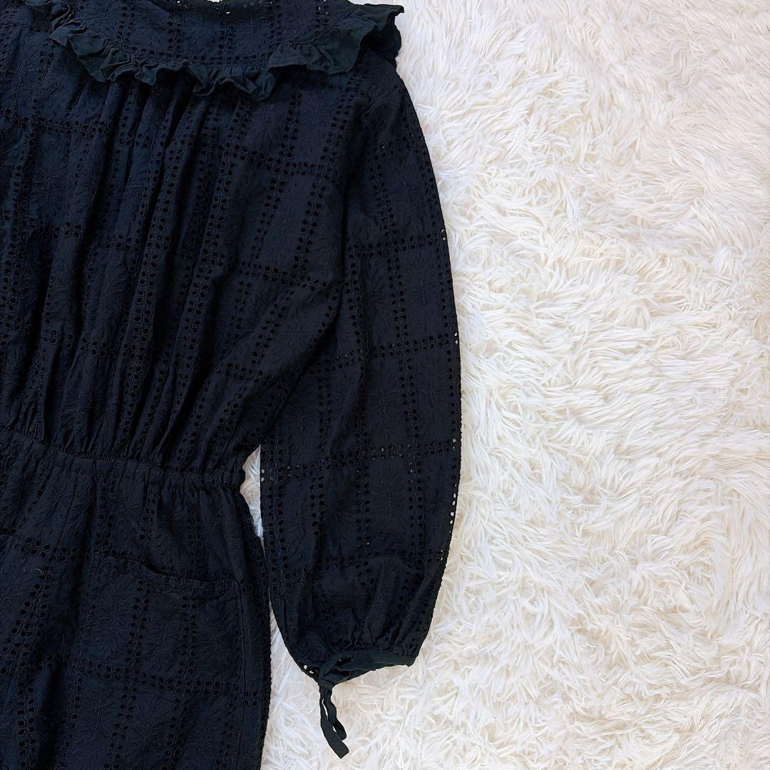 VIOLETTE ROOM バイオレットルーム レースオールインワン　ブラック