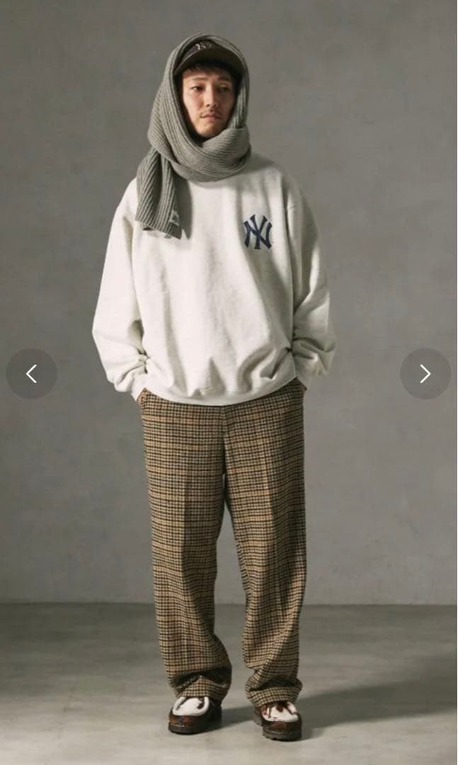 【JOURNAL STANDARD 】カラーネップ ツイード ワイドスラックス