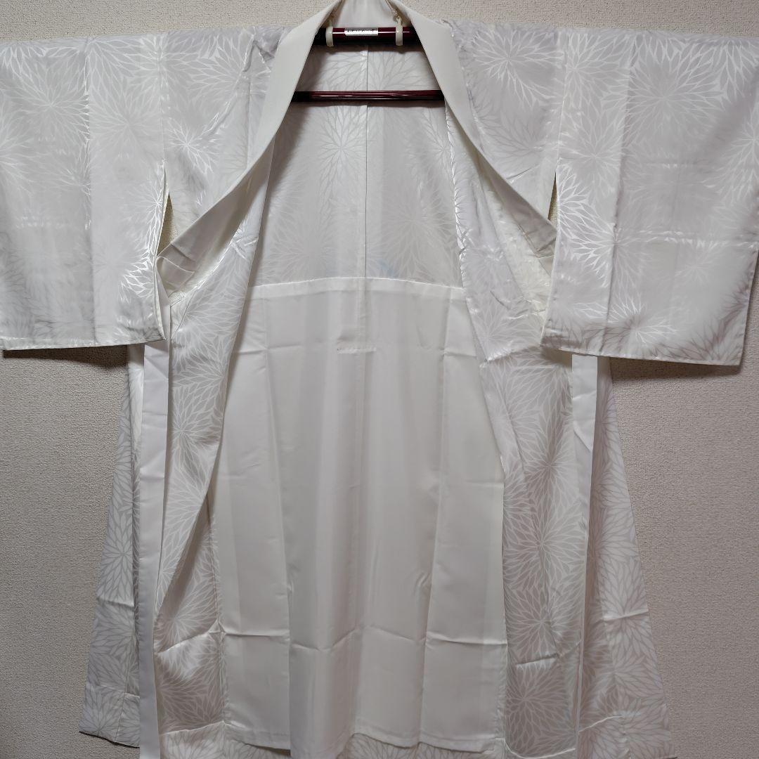 長襦袢　洗える長襦袢　プレタ長襦袢　半衿付　シルック　菊文　礼装　冠婚葬祭　新品
