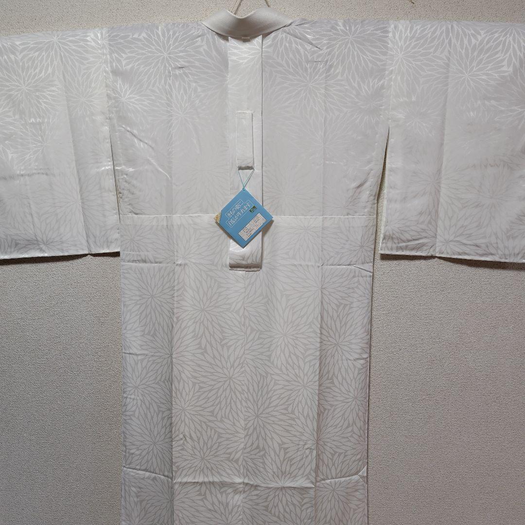 長襦袢　洗える長襦袢　プレタ長襦袢　半衿付　シルック　菊文　礼装　冠婚葬祭　新品