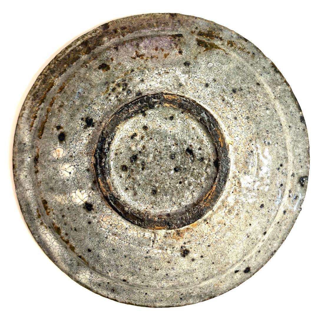 【大幅値下げ！】灰釉リム皿　八田亨作