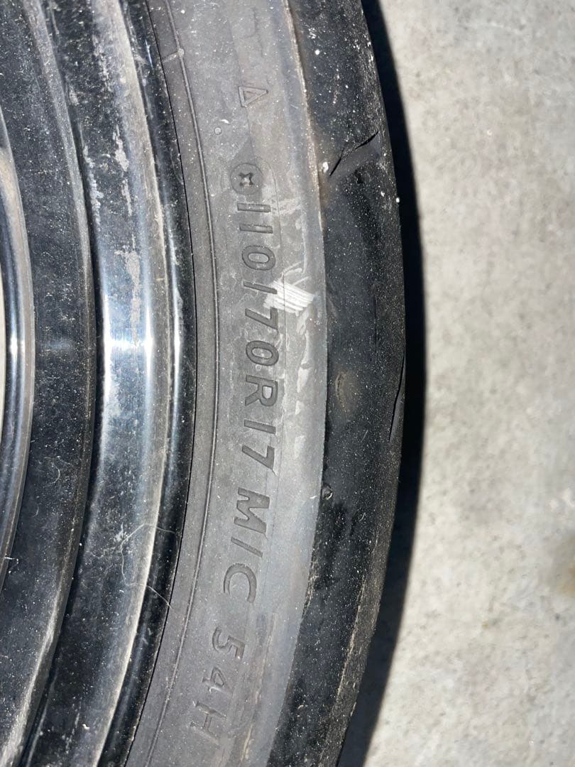 Ninja400 EX400L 純正フロントホイールタイヤセットα-14