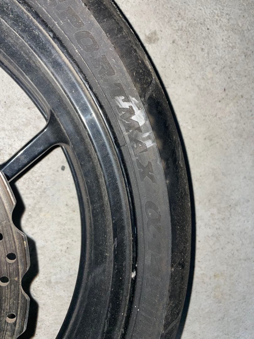 Ninja400 EX400L 純正フロントホイールタイヤセットα-14