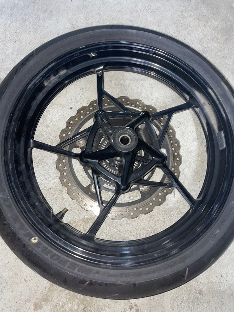 Ninja400 EX400L 純正フロントホイールタイヤセットα-14