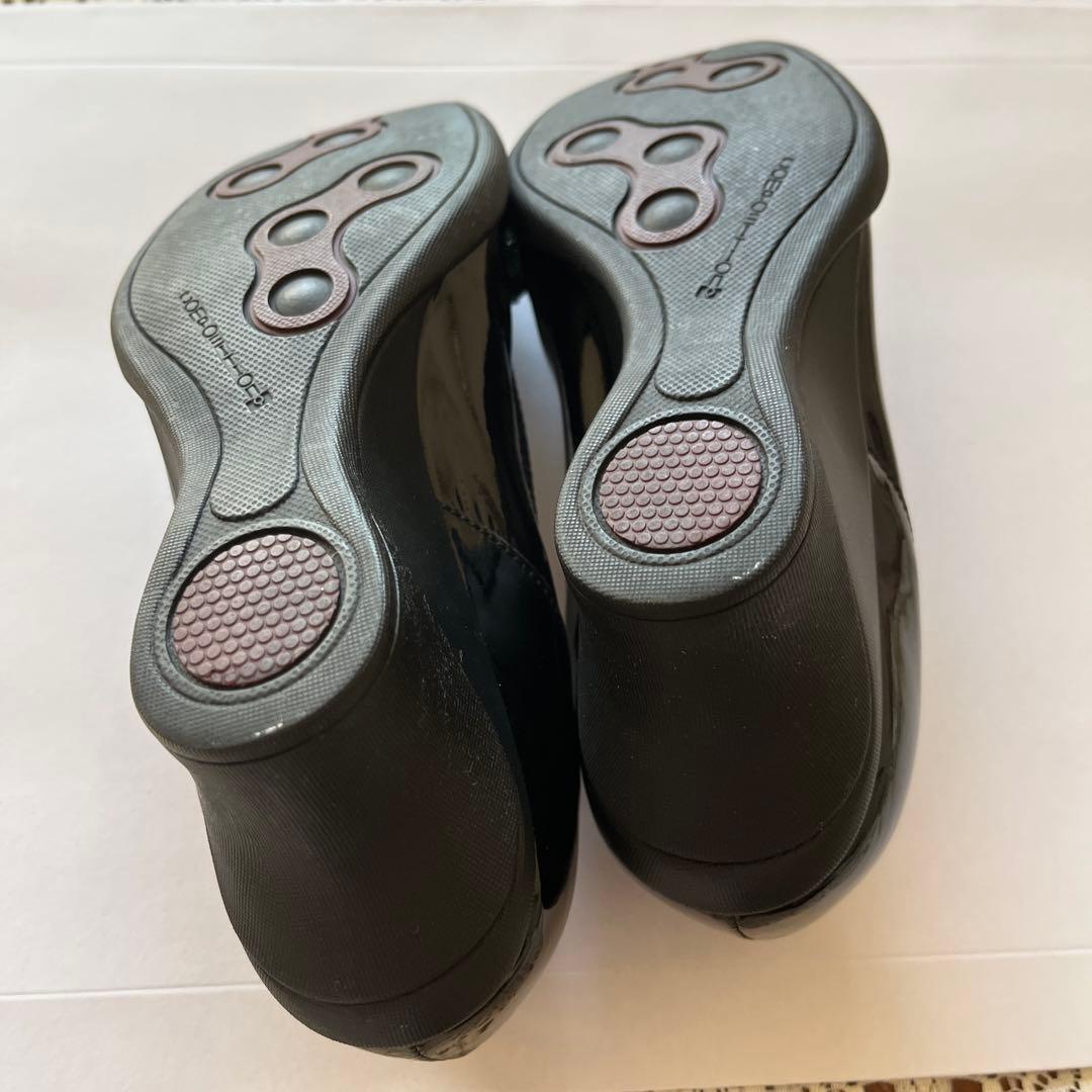 メーメさま専用[未使用]composition9 リボンビジューエナメルパンプス