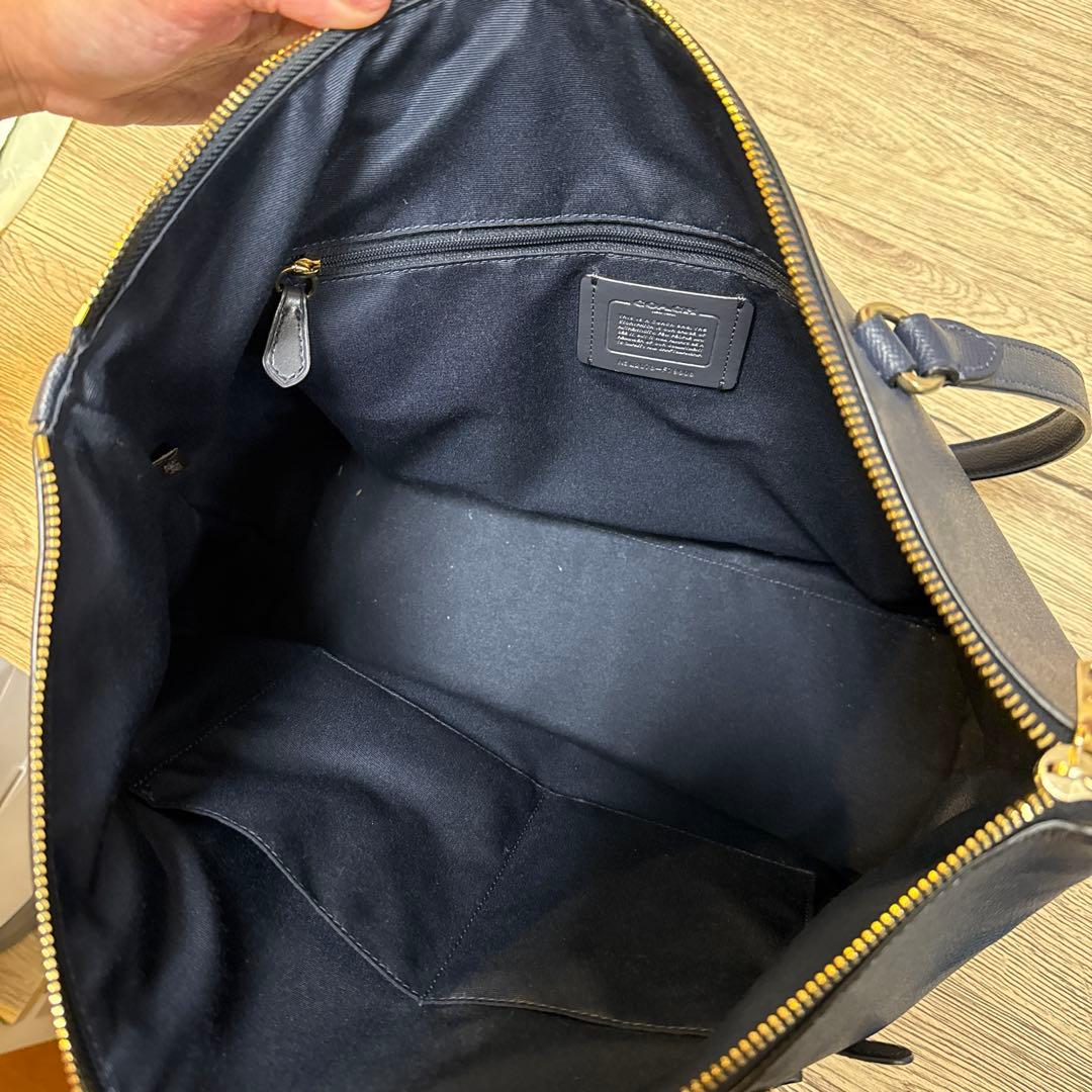 COACH ネイビー ビジネスバッグ