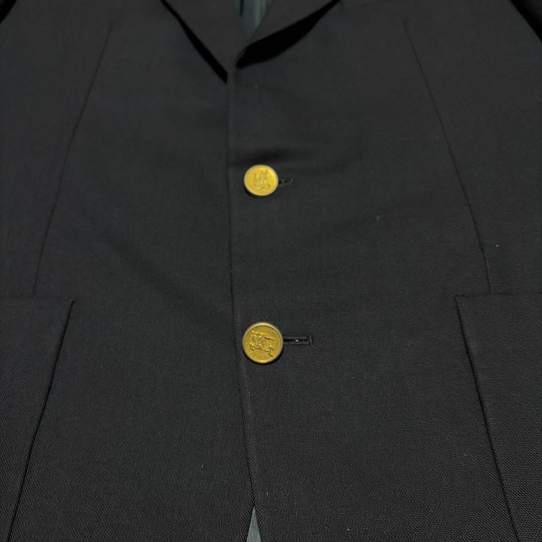 大人気　BURBERRY バーバリー 紺ブレ　金ボタン　ブレザー　英国製