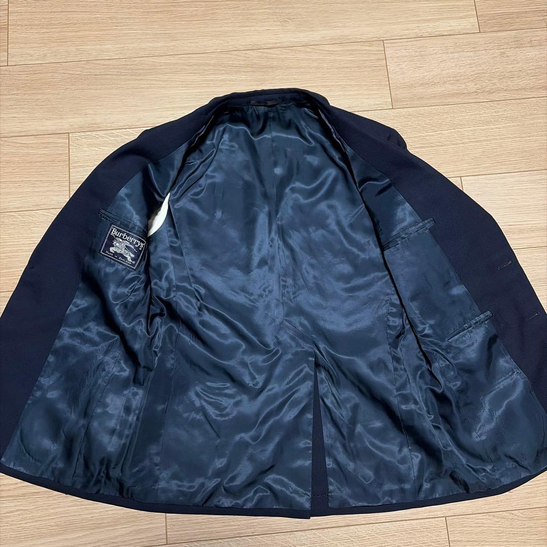 大人気　BURBERRY バーバリー 紺ブレ　金ボタン　ブレザー　英国製