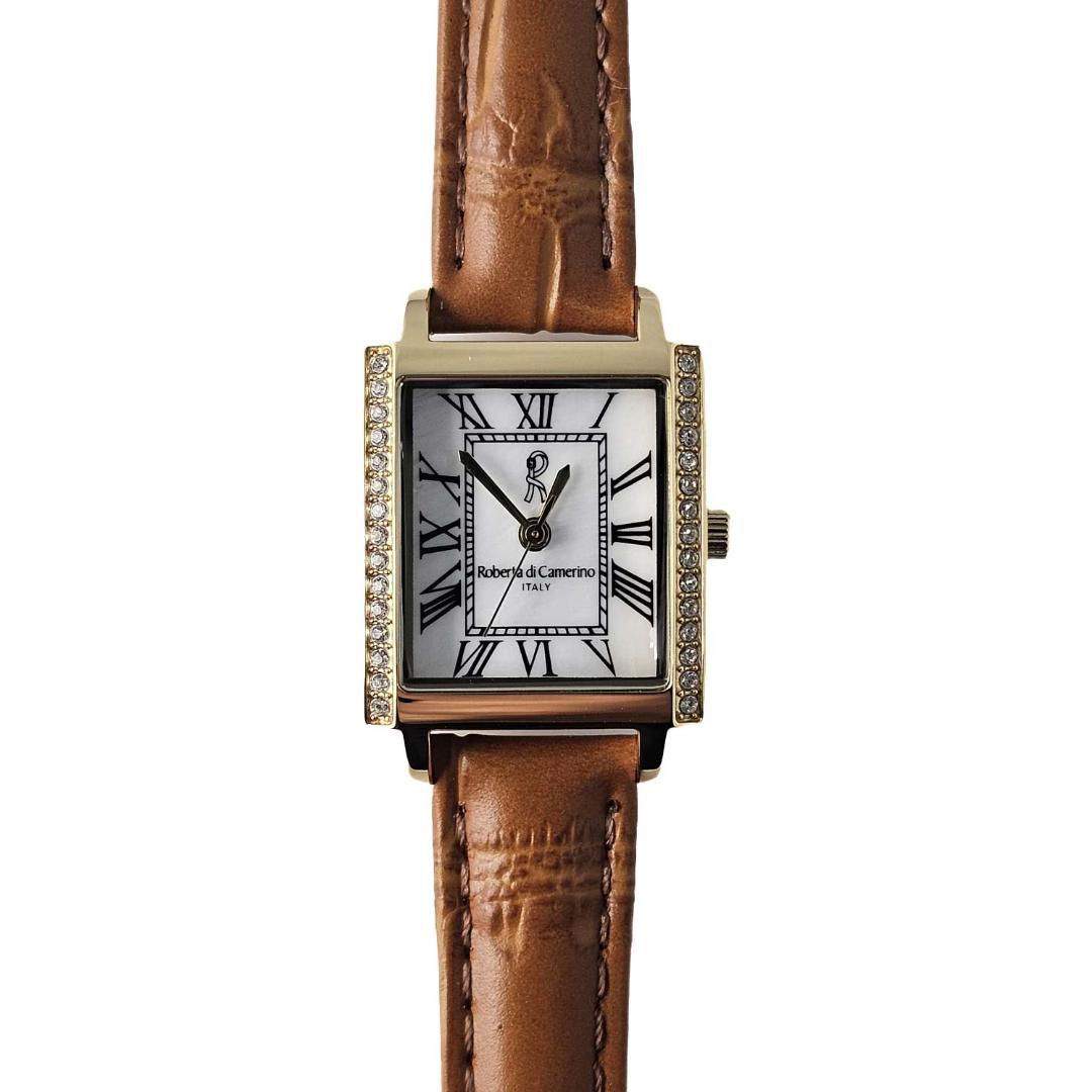 ロベルタ・ディ・カメリーノ 腕時計 レクタングル シェル RC8855-02BR