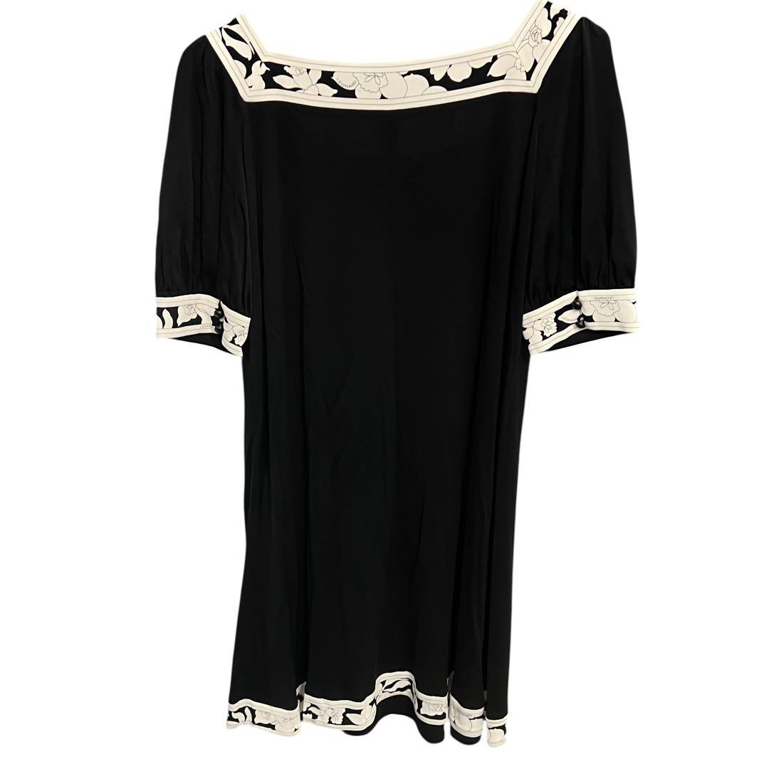 LEONARD FASHION レオナール ファッション ブラック ワンピース