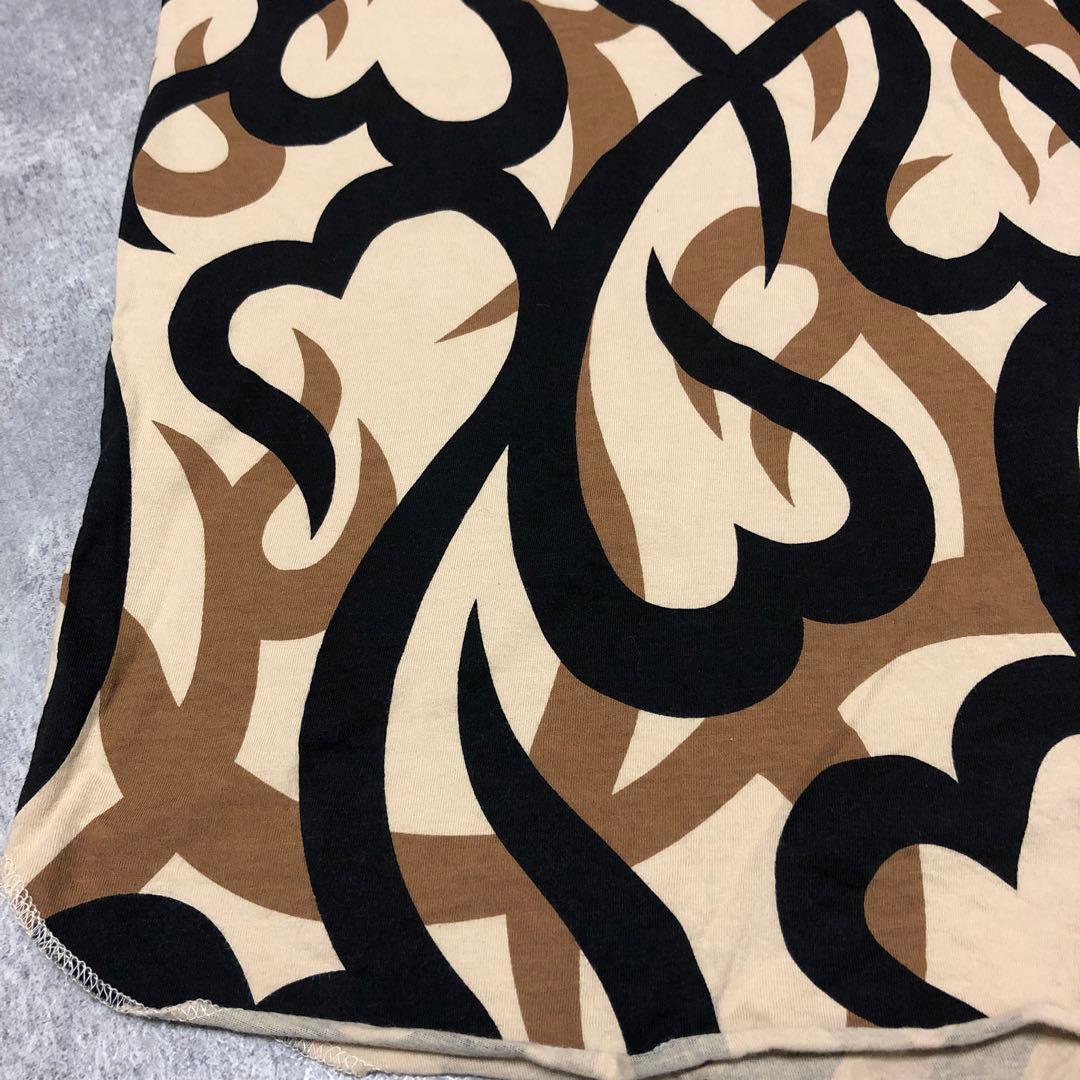 ■ ナンバーナイン タンクトップ ハートトライバル柄 NUMBER(N)INE