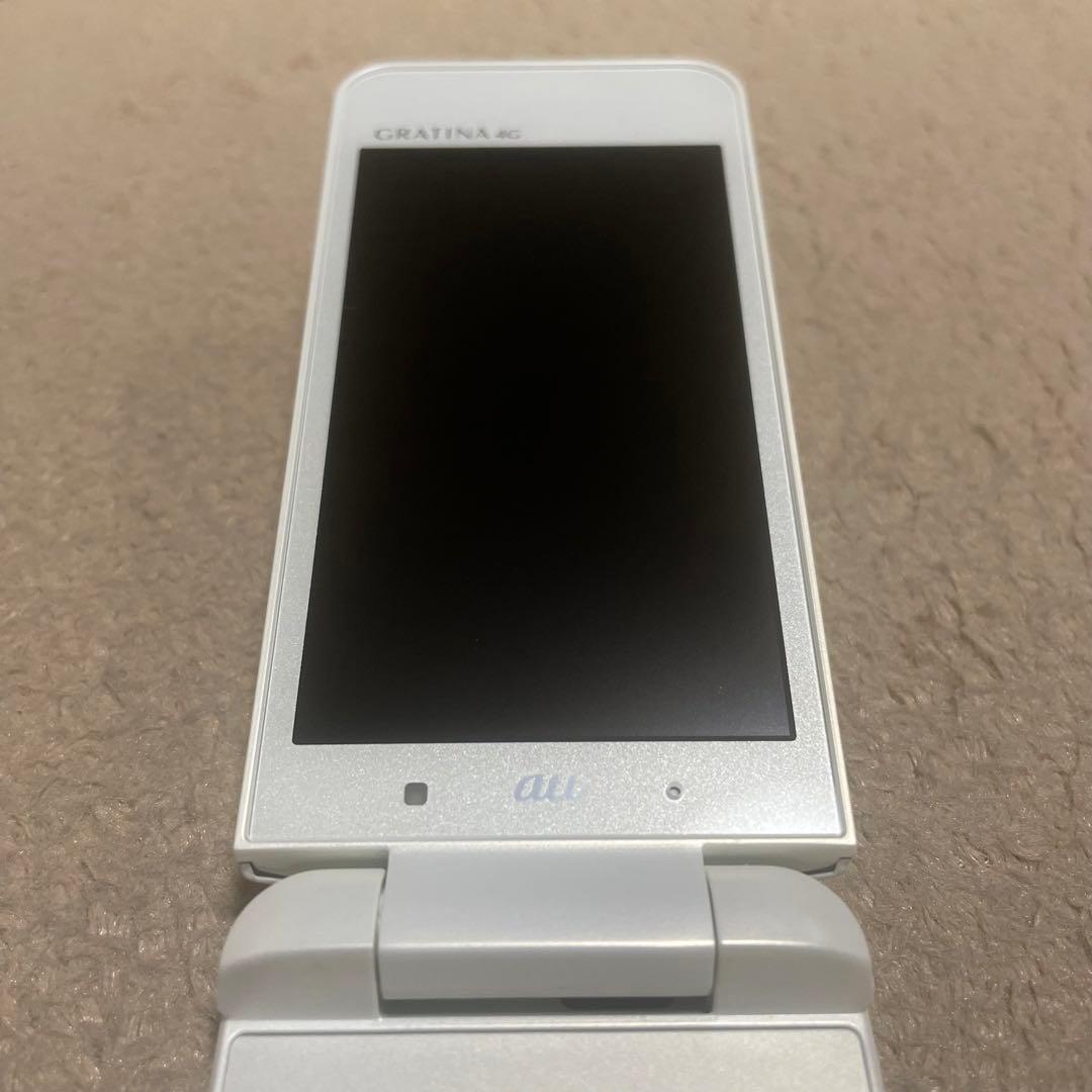 GRATINA 4G KYF31 白 ホワイト ガラケー SIMフリー 携帯電話