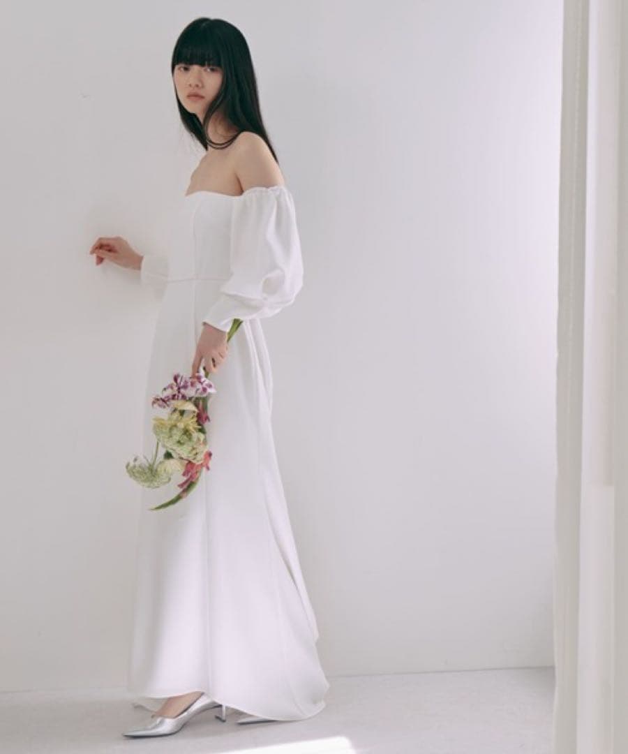 kaene オフショルマーメイドドレス　36 white collection