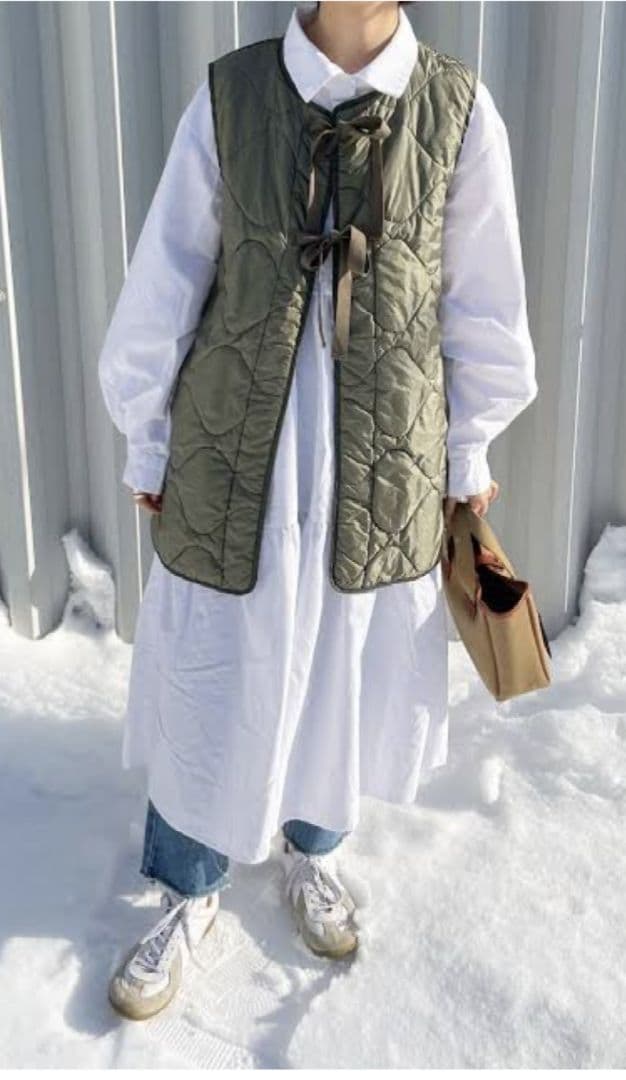 お値下げ美品　ビームスボーイ定番　リップサーモライナーベスト