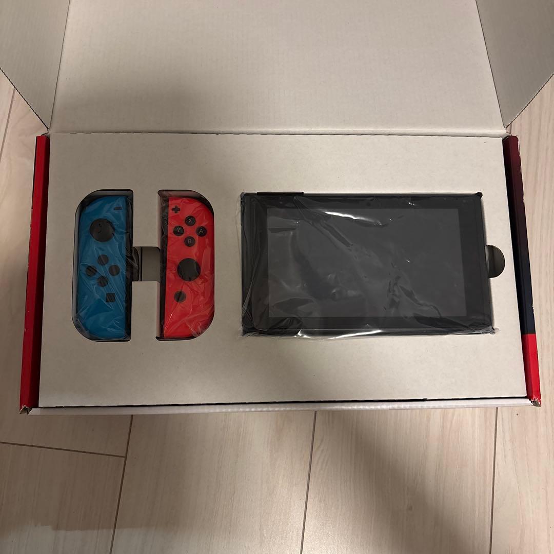 Nintendo Switch 本体 青とオレンジ 【付属品完備】ケース付き