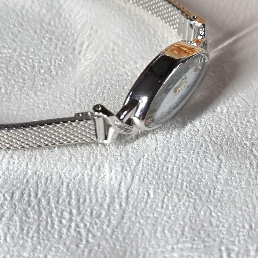 アガット agete オーバルフェイスジュエリーウォッチ 腕時計 K10 稼働品