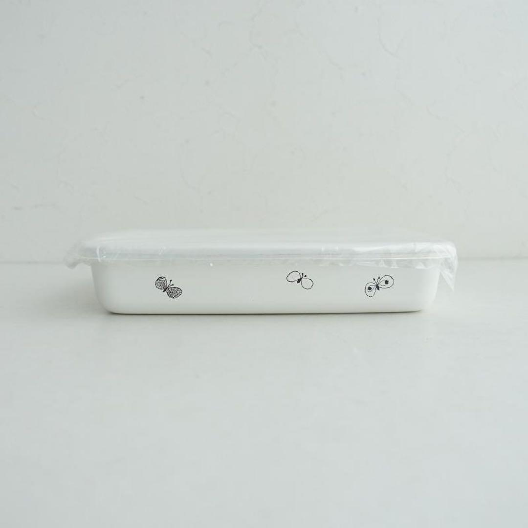 ＊新品＊mina perhonen×野田琺瑯 レクタングル 浅型 M L 2点