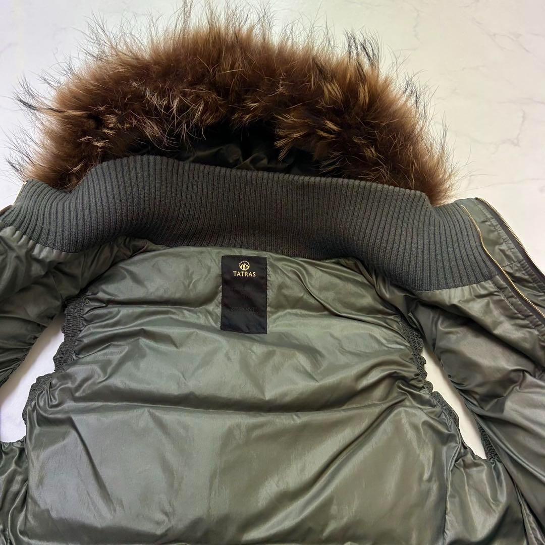 美品✨タトラス ダウンベスト ファー LTA-4128-10 サイズXS